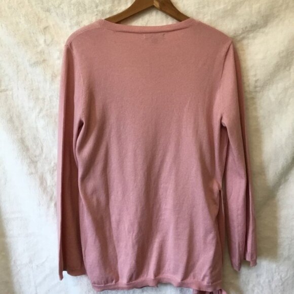 J.Crew Mercantile Pink Wrap Belted Cardigan - Picture 5 of 9
